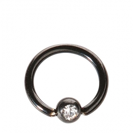 Captive Bead Ring Titan Black