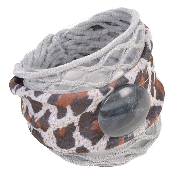 Solida Armband + Haargummi Animalprint